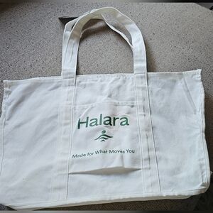 Halara White Tote Bag